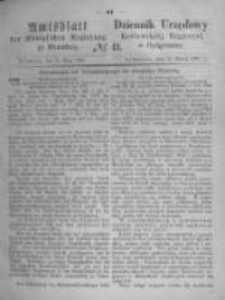 Amtsblatt der K&ouml;niglichen Preussischen Regierung zu Bromberg. 1870.03.18 No.11