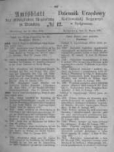 Amtsblatt der K&ouml;niglichen Preussischen Regierung zu Bromberg. 1870.03.25 No.12