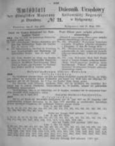 Amtsblatt der K&ouml;niglichen Preussischen Regierung zu Bromberg. 1870.05.27 No.21