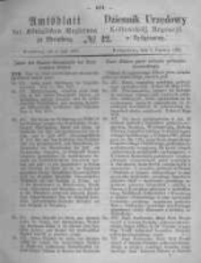 Amtsblatt der K&ouml;niglichen Preussischen Regierung zu Bromberg. 1870.06.03 No.22