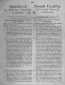 Amtsblatt der Königlichen Preussischen Regierung zu Bromberg. 1870.06.03 No.22