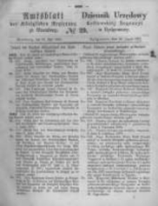 Amtsblatt der K&ouml;niglichen Preussischen Regierung zu Bromberg. 1870.07.22 No.29