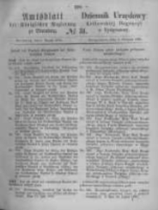Amtsblatt der K&ouml;niglichen Preussischen Regierung zu Bromberg. 1870.08.05 No.31
