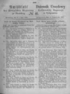 Amtsblatt der K&ouml;niglichen Preussischen Regierung zu Bromberg. 1870.10.14 No.41