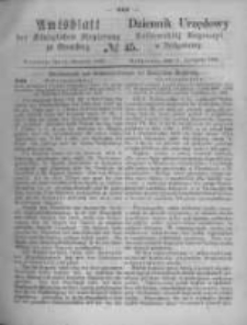 Amtsblatt der K&ouml;niglichen Preussischen Regierung zu Bromberg. 1870.11.11 No.45