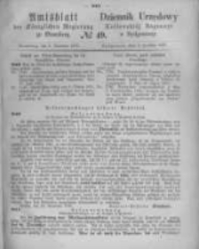 Amtsblatt der K&ouml;niglichen Preussischen Regierung zu Bromberg. 1870.12.09 No.49