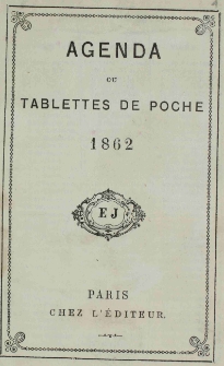 Raptularzyk Leonarda Niedźwieckiego zawierający zapiski dzienne z roku 1862