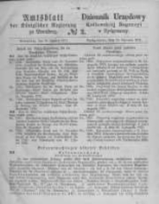 Amtsblatt der K&ouml;niglichen Preussischen Regierung zu Bromberg. 1871.01.13 No.2