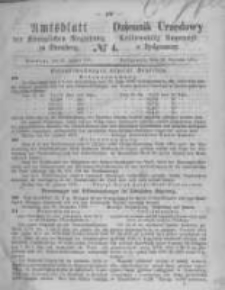 Amtsblatt der K&ouml;niglichen Preussischen Regierung zu Bromberg. 1871.01.27 No.4