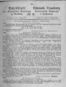 Amtsblatt der K&ouml;niglichen Preussischen Regierung zu Bromberg. 1871.03.17 No.11