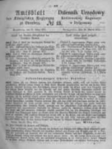Amtsblatt der K&ouml;niglichen Preussischen Regierung zu Bromberg. 1871.03.31 No.13