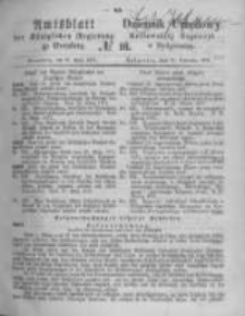 Amtsblatt der K&ouml;niglichen Preussischen Regierung zu Bromberg. 1871.04.21 No.16