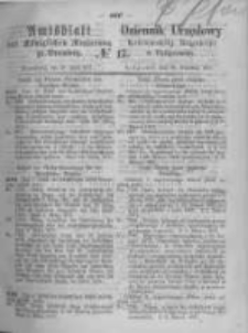 Amtsblatt der K&ouml;niglichen Preussischen Regierung zu Bromberg. 1871.04.28 No.17