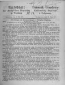 Amtsblatt der Königlichen Preussischen Regierung zu Bromberg. 1871.05.12 No.19