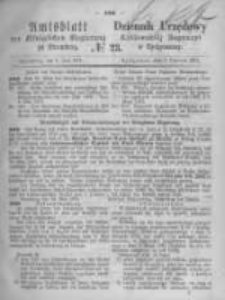 Amtsblatt der K&ouml;niglichen Preussischen Regierung zu Bromberg. 1871.06.09 No.23