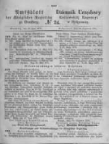 Amtsblatt der K&ouml;niglichen Preussischen Regierung zu Bromberg. 1871.06.16 No.24