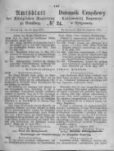 Amtsblatt der Königlichen Preussischen Regierung zu Bromberg. 1871.06.16 No.24