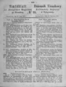 Amtsblatt der K&ouml;niglichen Preussischen Regierung zu Bromberg. 1871.06.23 No.25