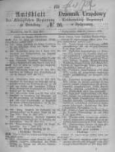 Amtsblatt der K&ouml;niglichen Preussischen Regierung zu Bromberg. 1871.06.30 No.26