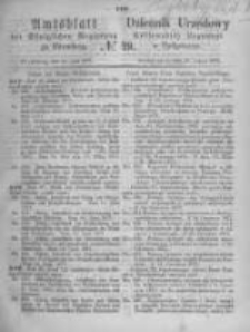 Amtsblatt der K&ouml;niglichen Preussischen Regierung zu Bromberg. 1871.07.21 No.29