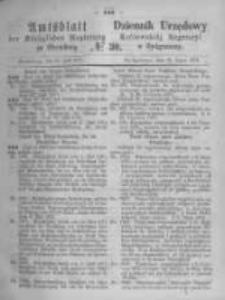 Amtsblatt der K&ouml;niglichen Preussischen Regierung zu Bromberg. 1871.07.28 No.30