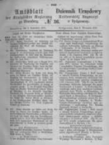 Amtsblatt der K&ouml;niglichen Preussischen Regierung zu Bromberg. 1871.09.08 No.36