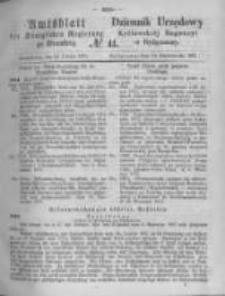 Amtsblatt der K&ouml;niglichen Preussischen Regierung zu Bromberg. 1871.10.13 No.41