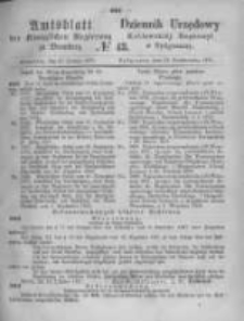 Amtsblatt der K&ouml;niglichen Preussischen Regierung zu Bromberg. 1871.10.27 No.43