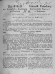 Amtsblatt der K&ouml;niglichen Preussischen Regierung zu Bromberg. 1871.11.17 No.46