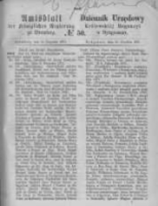 Amtsblatt der K&ouml;niglichen Preussischen Regierung zu Bromberg. 1871.12.15 No.50