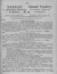Amtsblatt der K&ouml;niglichen Preussischen Regierung zu Bromberg. 1871.12.22 No.51