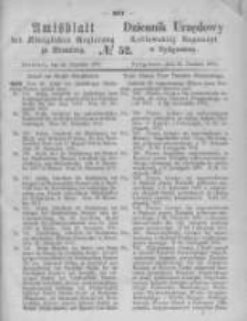 Amtsblatt der K&ouml;niglichen Preussischen Regierung zu Bromberg. 1871.12.29 No.52