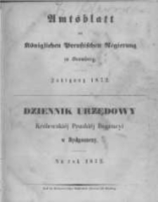 Amtsblatt der K&ouml;niglichen Preussischen Regierung zu Bromberg. 1872.01.05 No.1