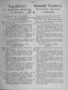 Amtsblatt der K&ouml;niglichen Preussischen Regierung zu Bromberg. 1872.01.19 No.3