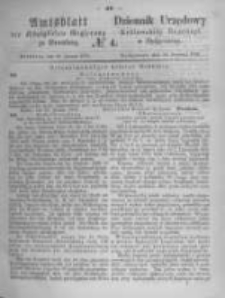 Amtsblatt der K&ouml;niglichen Preussischen Regierung zu Bromberg. 1872.01.26 No.4