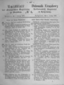 Amtsblatt der K&ouml;niglichen Preussischen Regierung zu Bromberg. 1872.02.02 No.5