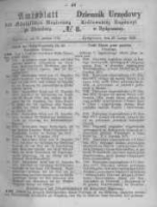 Amtsblatt der K&ouml;niglichen Preussischen Regierung zu Bromberg. 1872.02.23 No.8