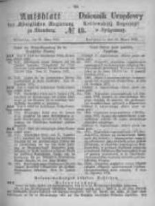 Amtsblatt der K&ouml;niglichen Preussischen Regierung zu Bromberg. 1872.03.29 No.13
