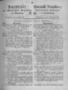 Amtsblatt der Königlichen Preussischen Regierung zu Bromberg. 1872.04.05 No.14