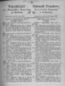 Amtsblatt der K&ouml;niglichen Preussischen Regierung zu Bromberg. 1872.04.12 No.15