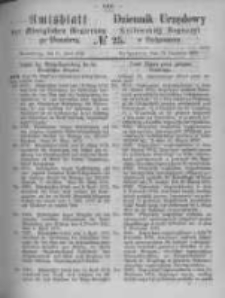 Amtsblatt der Königlichen Preussischen Regierung zu Bromberg. 1872.06.21 No.25