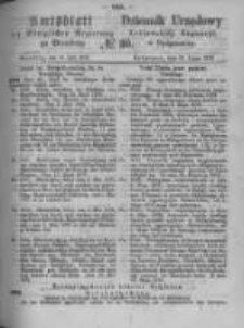 Amtsblatt der K&ouml;niglichen Preussischen Regierung zu Bromberg. 1872.07.26 No.30