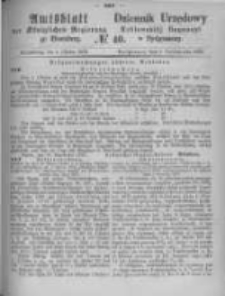 Amtsblatt der K&ouml;niglichen Preussischen Regierung zu Bromberg. 1872.10.04 No.40