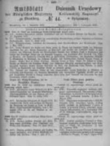 Amtsblatt der K&ouml;niglichen Preussischen Regierung zu Bromberg. 1872.11.01 No.44