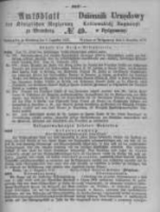 Amtsblatt der K&ouml;niglichen Preussischen Regierung zu Bromberg. 1872.12.06 No.49