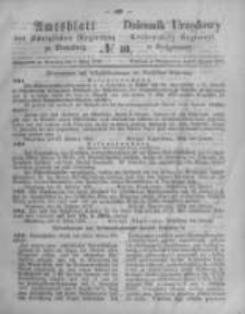 Amtsblatt der K&ouml;niglichen Preussischen Regierung zu Bromberg. 1873.03.07 No.10