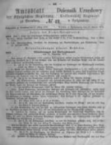 Amtsblatt der K&ouml;niglichen Preussischen Regierung zu Bromberg. 1873.03.21 No.12
