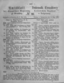 Amtsblatt der K&ouml;niglichen Preussischen Regierung zu Bromberg. 1873.05.16 No.20