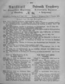 Amtsblatt der K&ouml;niglichen Preussischen Regierung zu Bromberg. 1873.06.13 No.24
