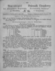 Amtsblatt der Königlichen Preussischen Regierung zu Bromberg. 1873.06.20 No.25